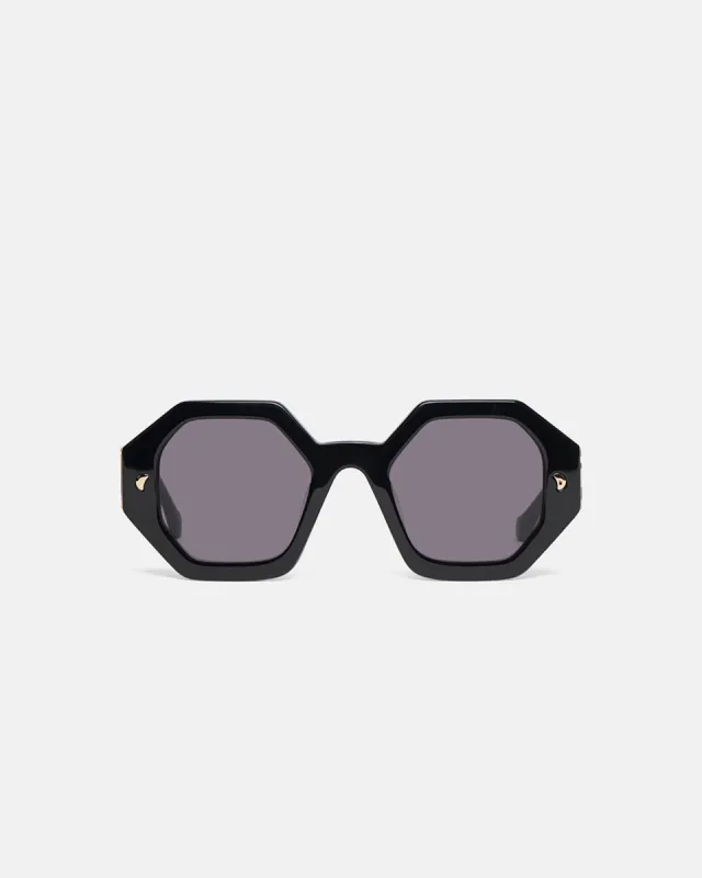 Carlen - Bio-Plastic Sunglasses - Black sold by Nanushka