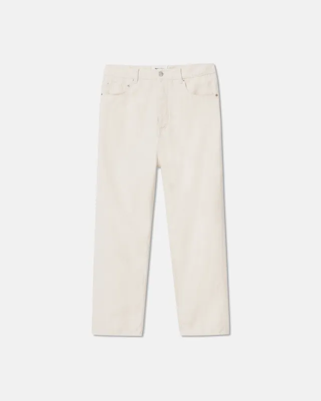 Connor - Loose-Leg Jeans - Natural sold by Nanushka