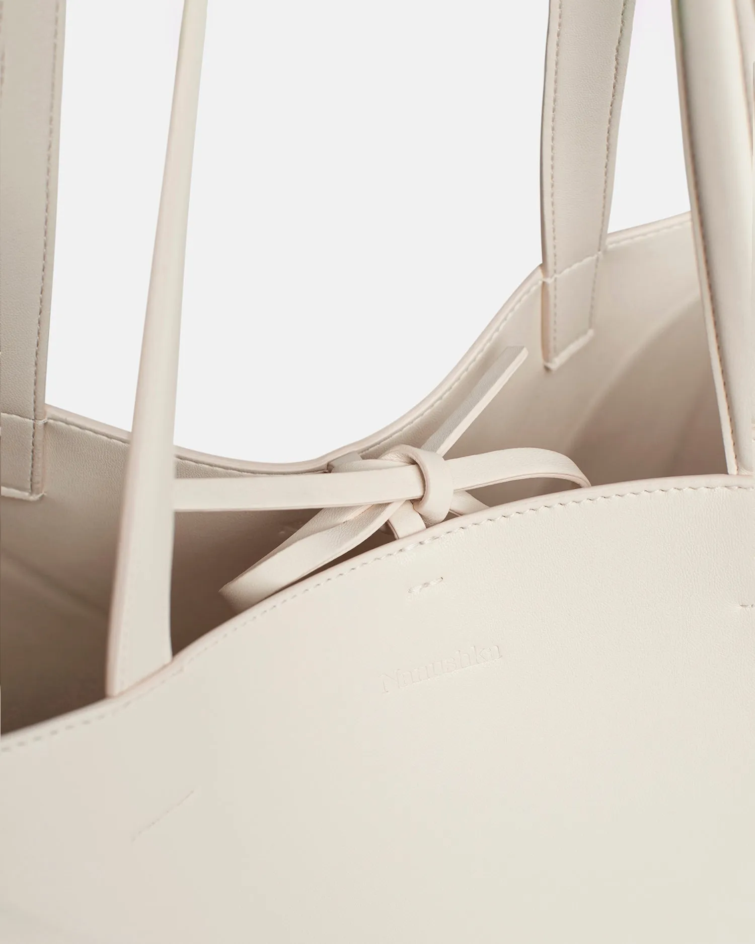 Origami Tote Large - Alt-Nappa Tote - Off White sold by Nanushka product image thumbnail 5