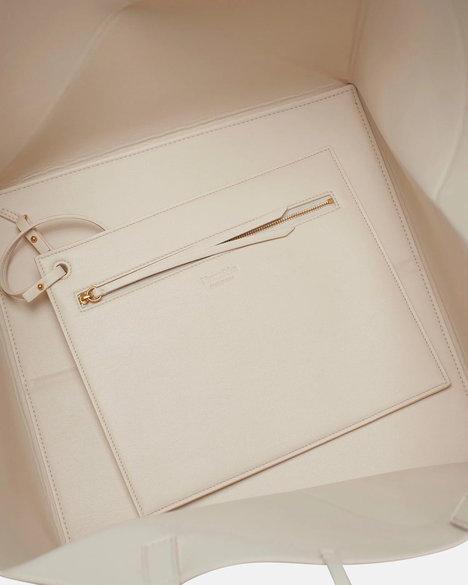 Origami Tote Large - Alt-Nappa Tote - Off White sold by Nanushka product image thumbnail 4