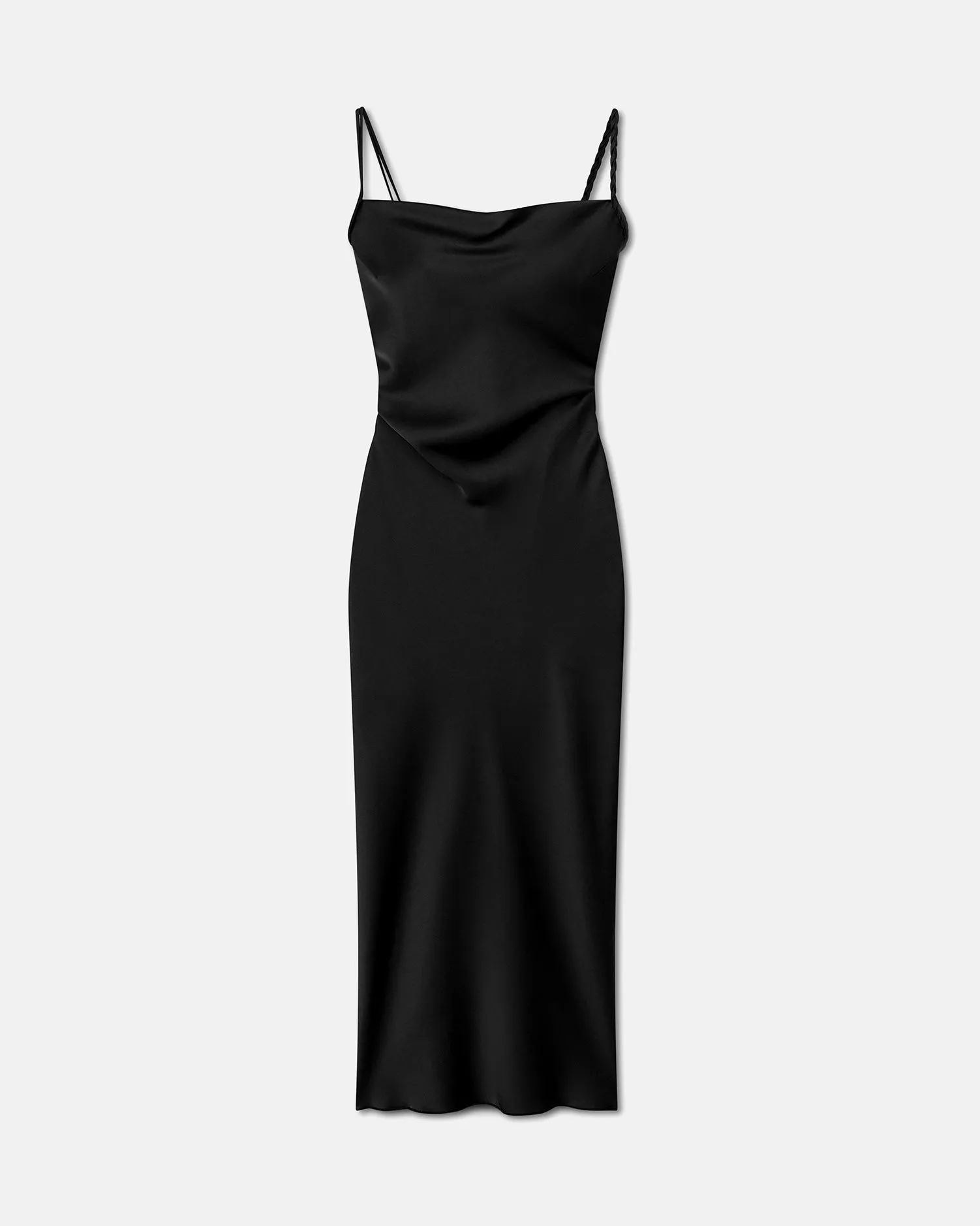 Fiore - Slip-Satin Dress - Black sold by Nanushka product image thumbnail 4