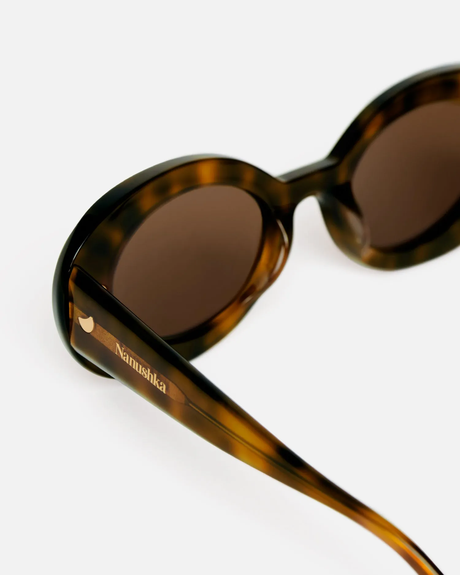 Giva - Bioplastic sunglasses - Brown sold by Nanushka product image thumbnail 2