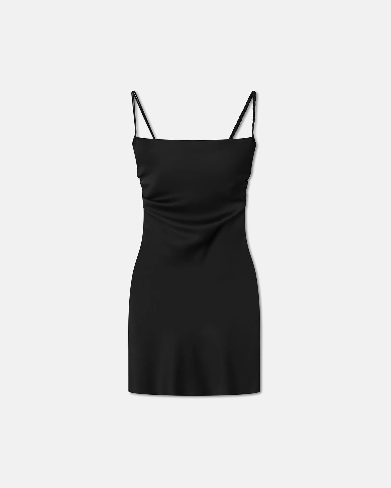 Merva - Slip Satin Mini Dress - Black sold by Nanushka product image thumbnail 4