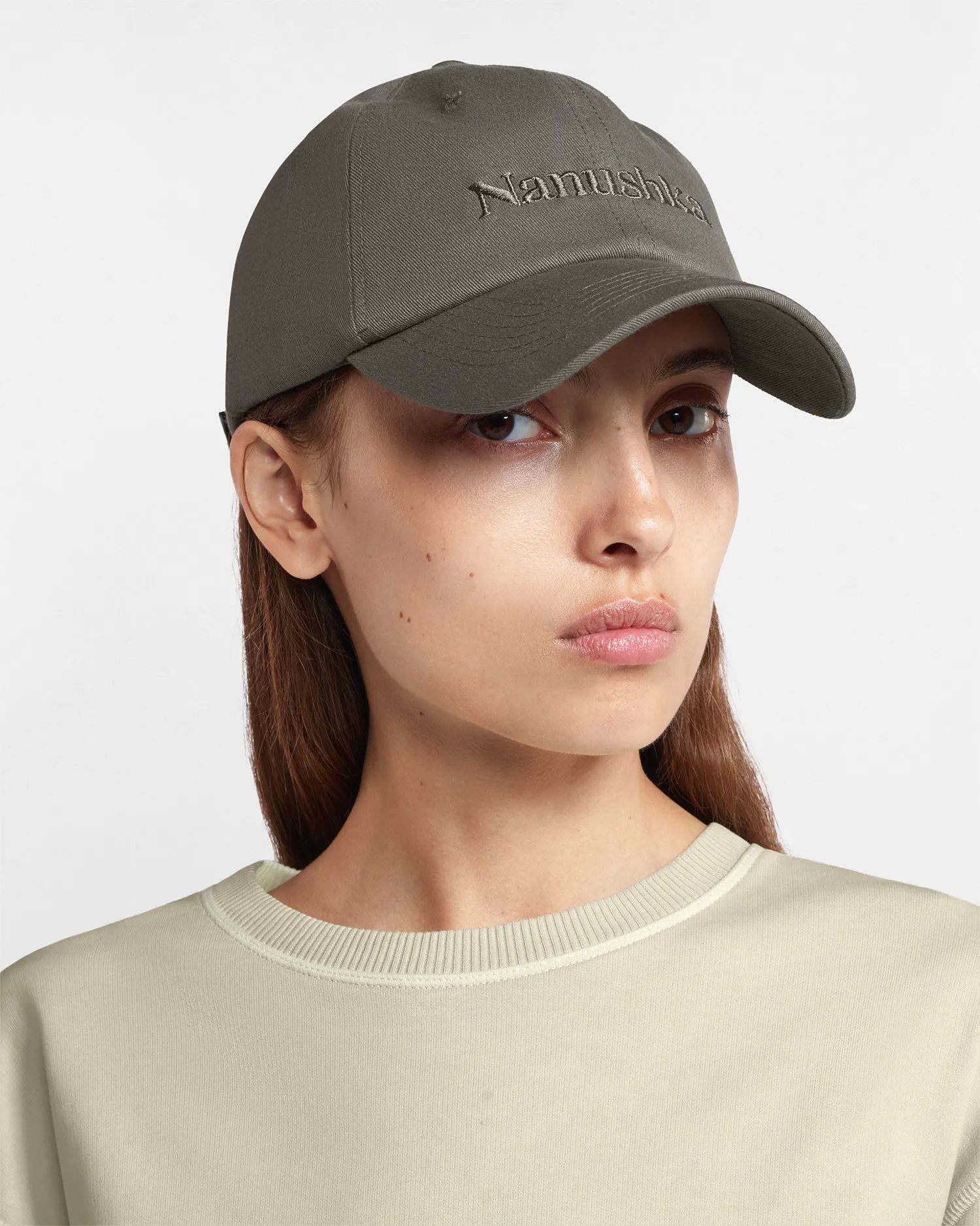 Val - Logo Cap - Asphalt sold by Nanushka product image thumbnail 2