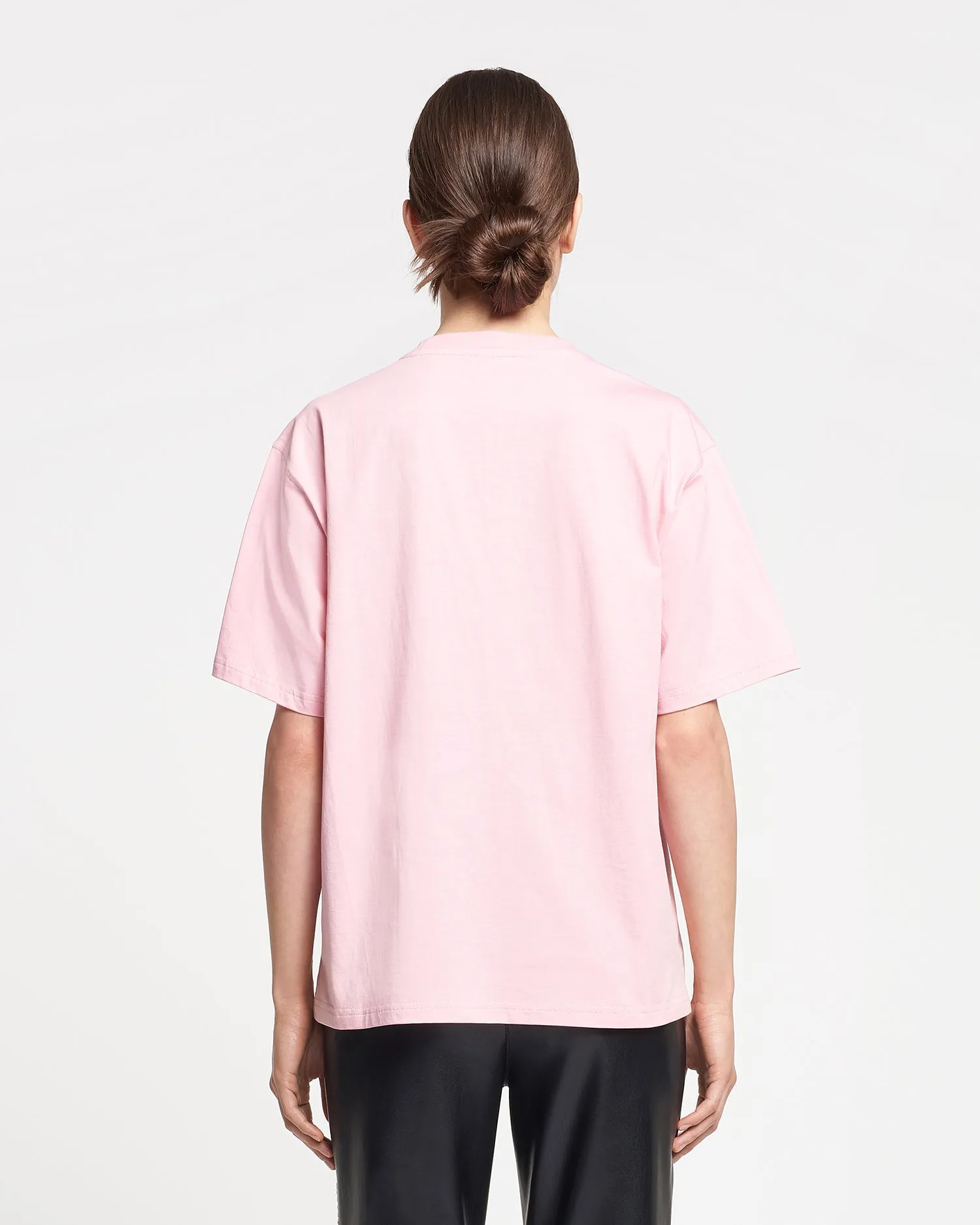 Reece - Embroidered Cotton-Jersey T-Shirt - Pink/Blue sold by Nanushka product image thumbnail 5