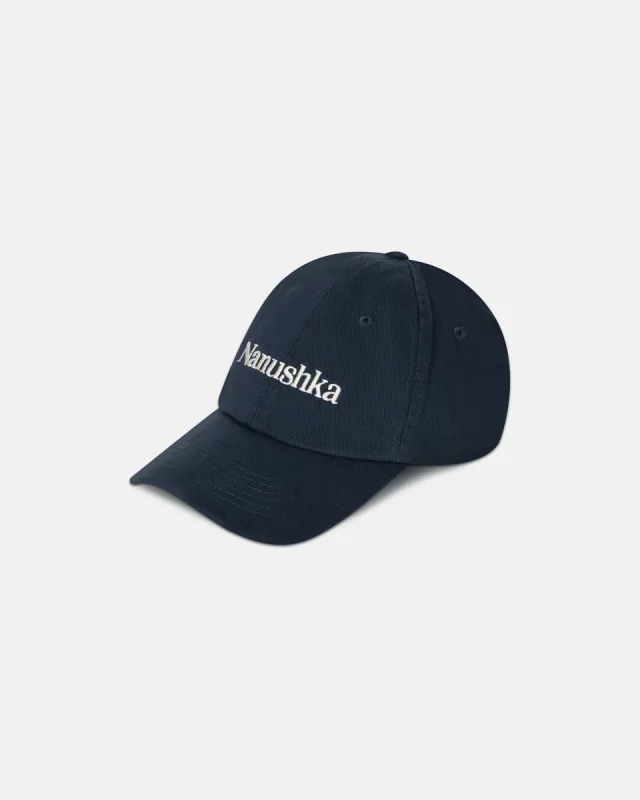 Val - Logo Cap - Navy sold by Nanushka