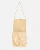 The Fringe Tote - Sale Fringed Raffia Tote - NaturalAlmond sold by Nanushka