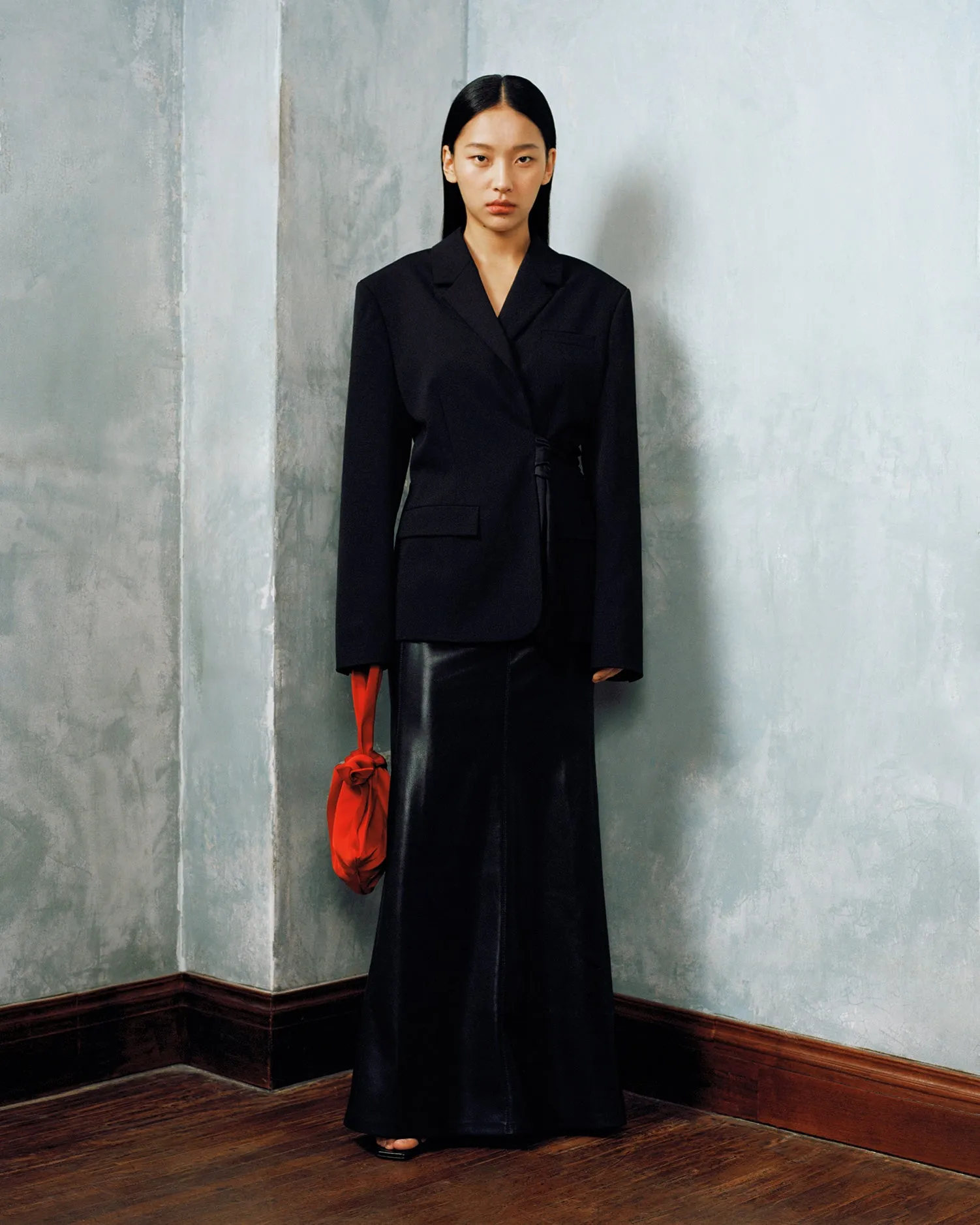 Marline - Twill Wrap Blazer - Black sold by Nanushka