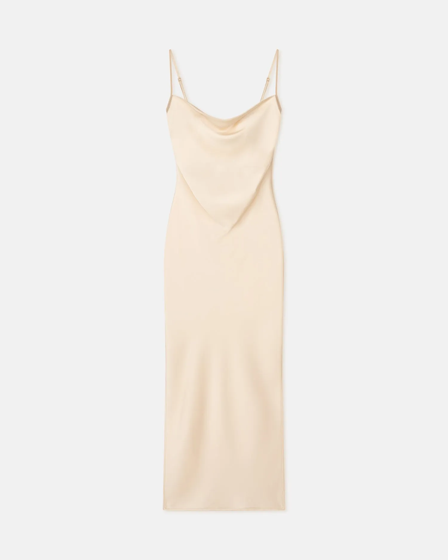Macia - Slip Satin Dress - Creme sold by Nanushka