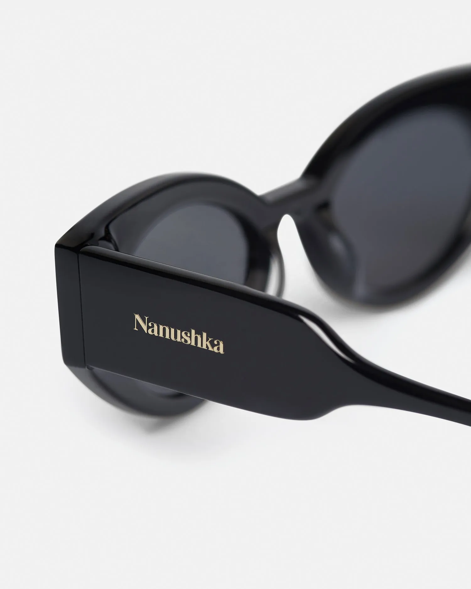 Azalea - Bio-Plastic Cat-Eye Sunglasses - Black sold by Nanushka product image thumbnail 3