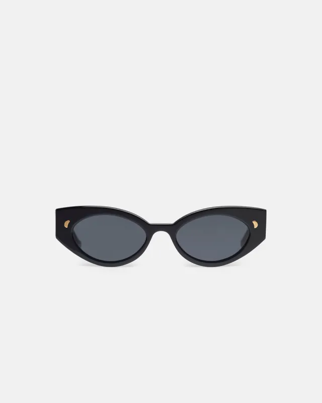 Azalea - Bio-Plastic Cat-Eye Sunglasses - Black sold by Nanushka