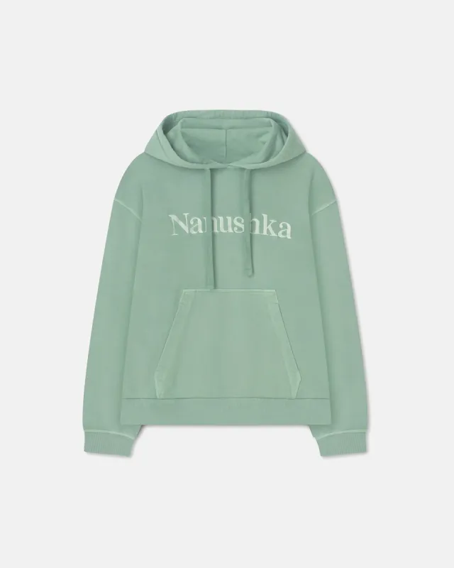 Ever - Sale Organically Grown Cotton-Fleece Hoodie - Leafy Green made by Nanushka