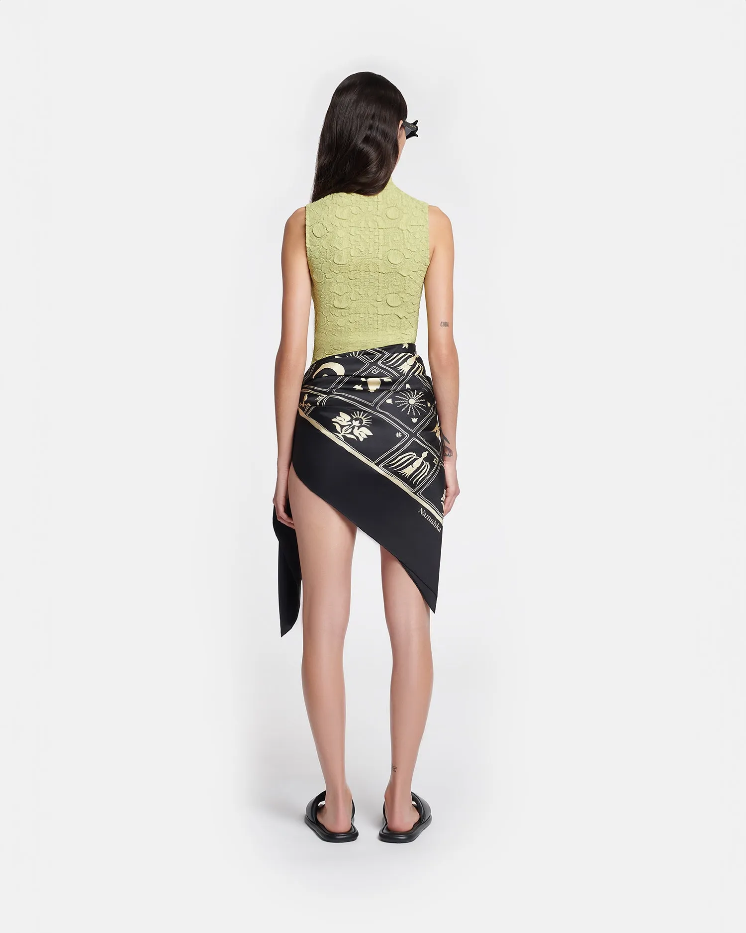 Annyka - Totem Plissé Top - Pistachio sold by Nanushka product image thumbnail 4