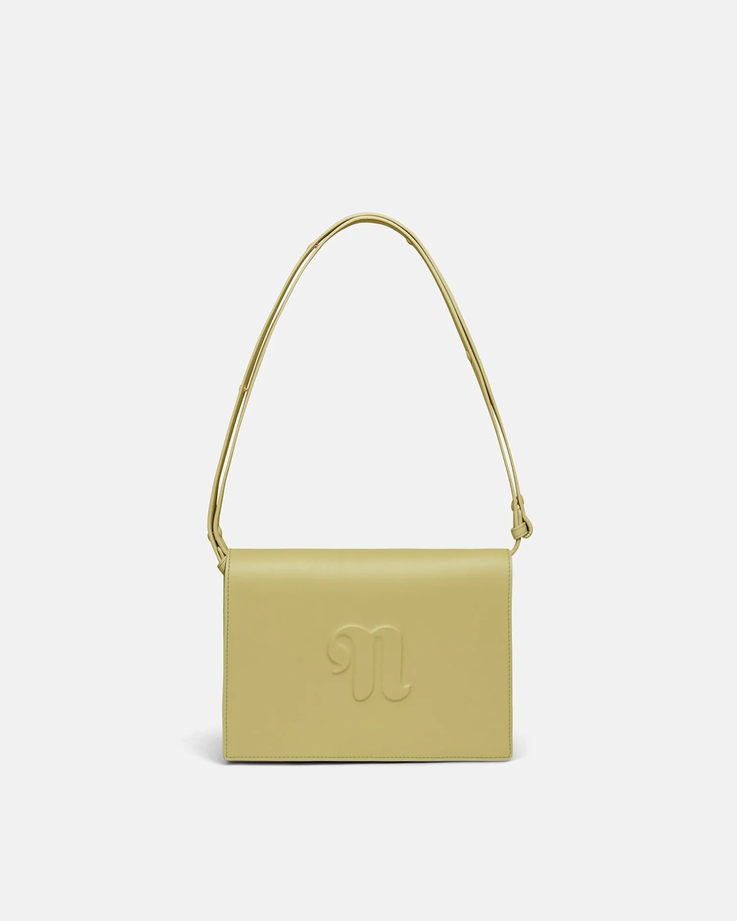 The Concertina Large - Alt-Nappa Shoulder Bag - LimeAcc sold by Nanushka