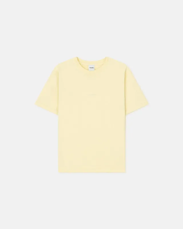 Reece - Embroidered Cotton-Jersey T-Shirt - Moonbeam sold by Nanushka