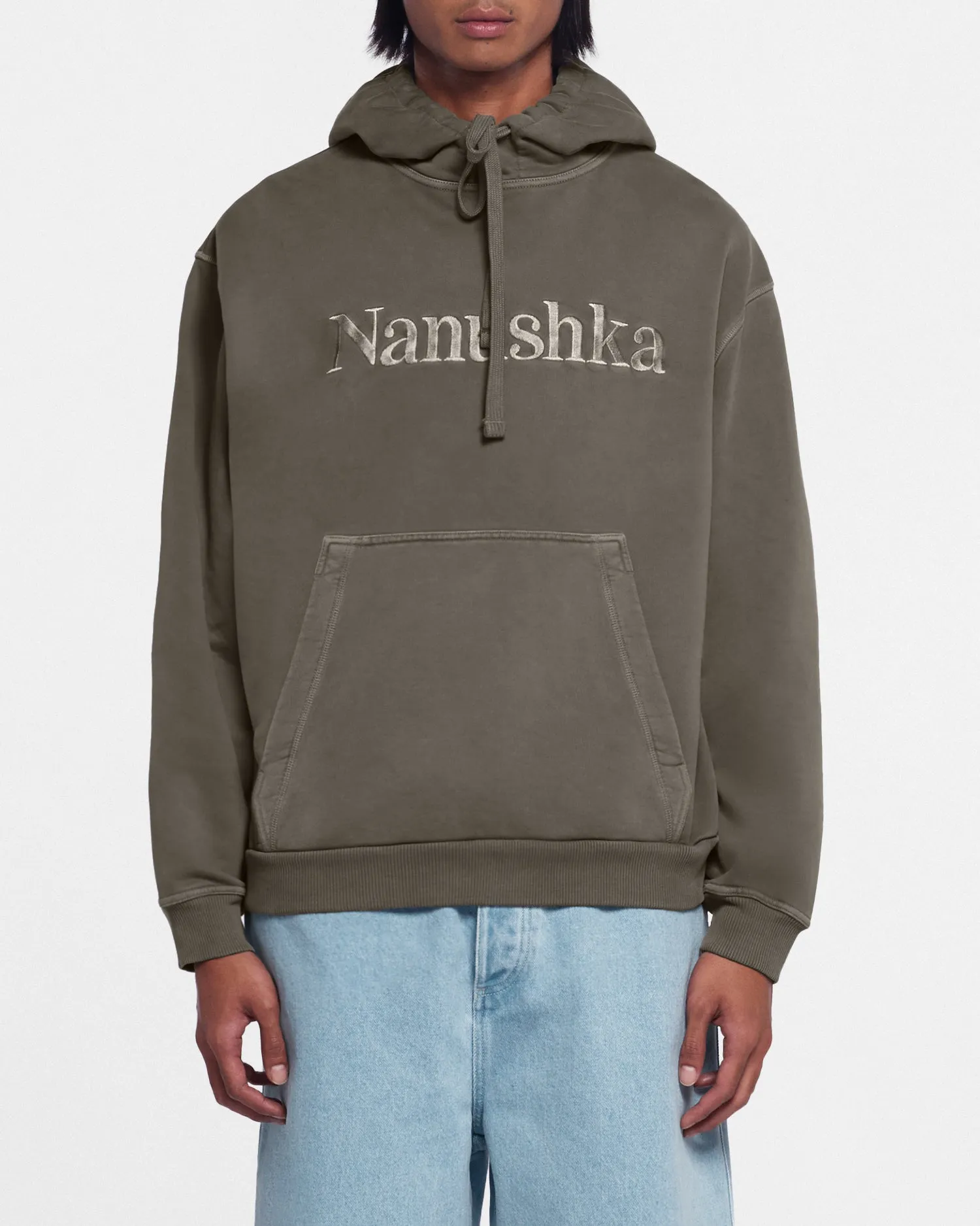 Ever - Organically Grown Cotton-Fleece Hoodie - Asphalt sold by Nanushka product image thumbnail 3