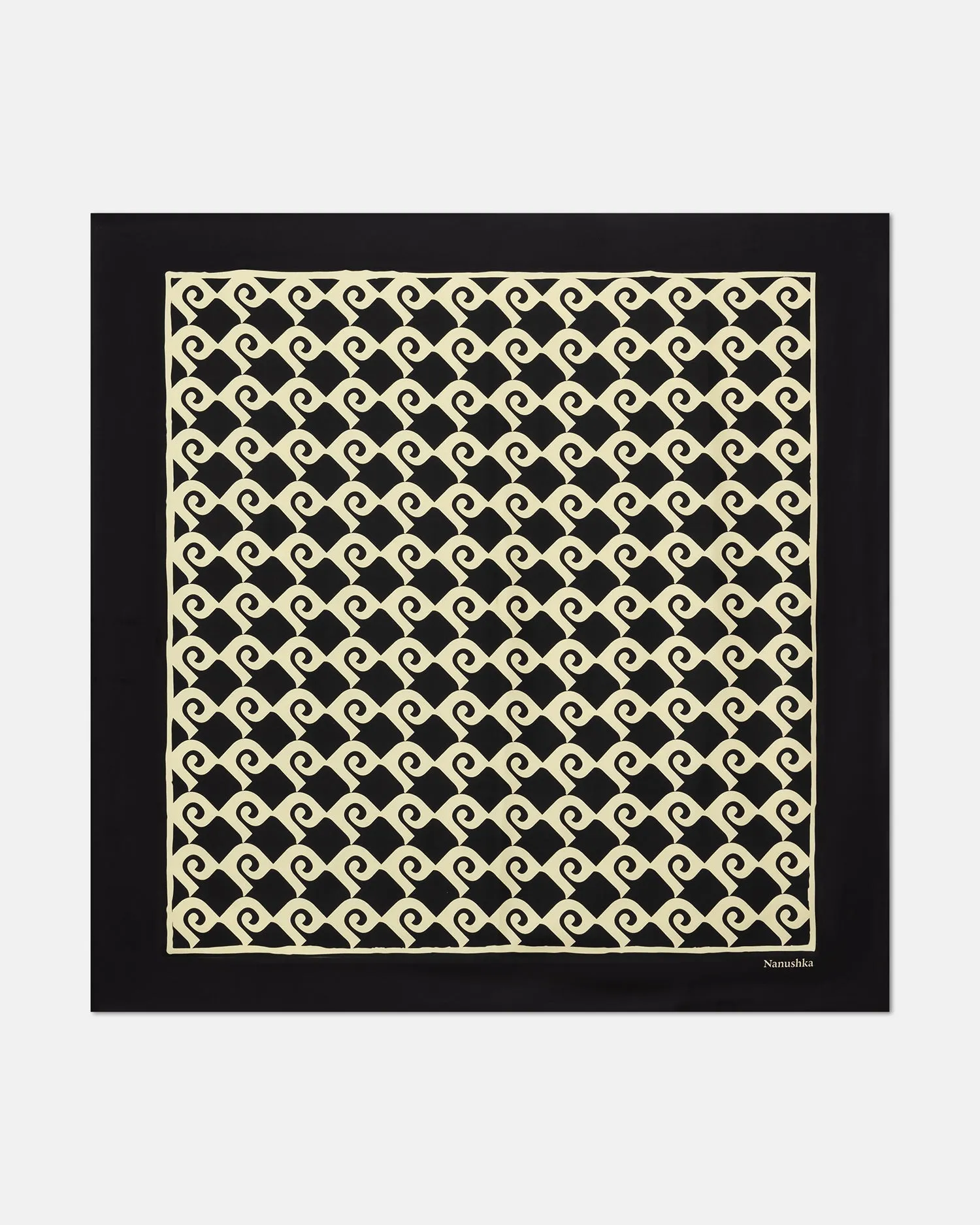 Miani - Printed Silk Scarf - Diamond Check sold by Nanushka