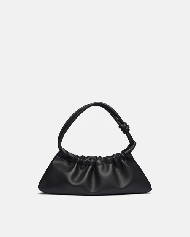 Valerie - Alt-Nappa Shoulder Bag - Black made by Nanushka
