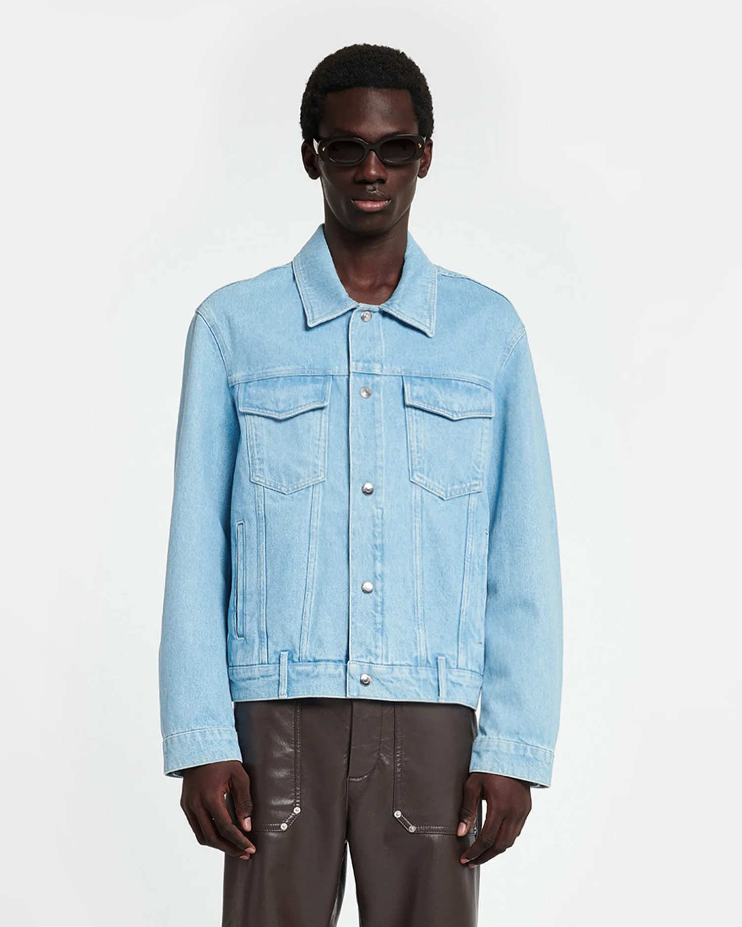 Boyce - Patch Pocket Denim Jacket - Eco Light Wash sold by Nanushka