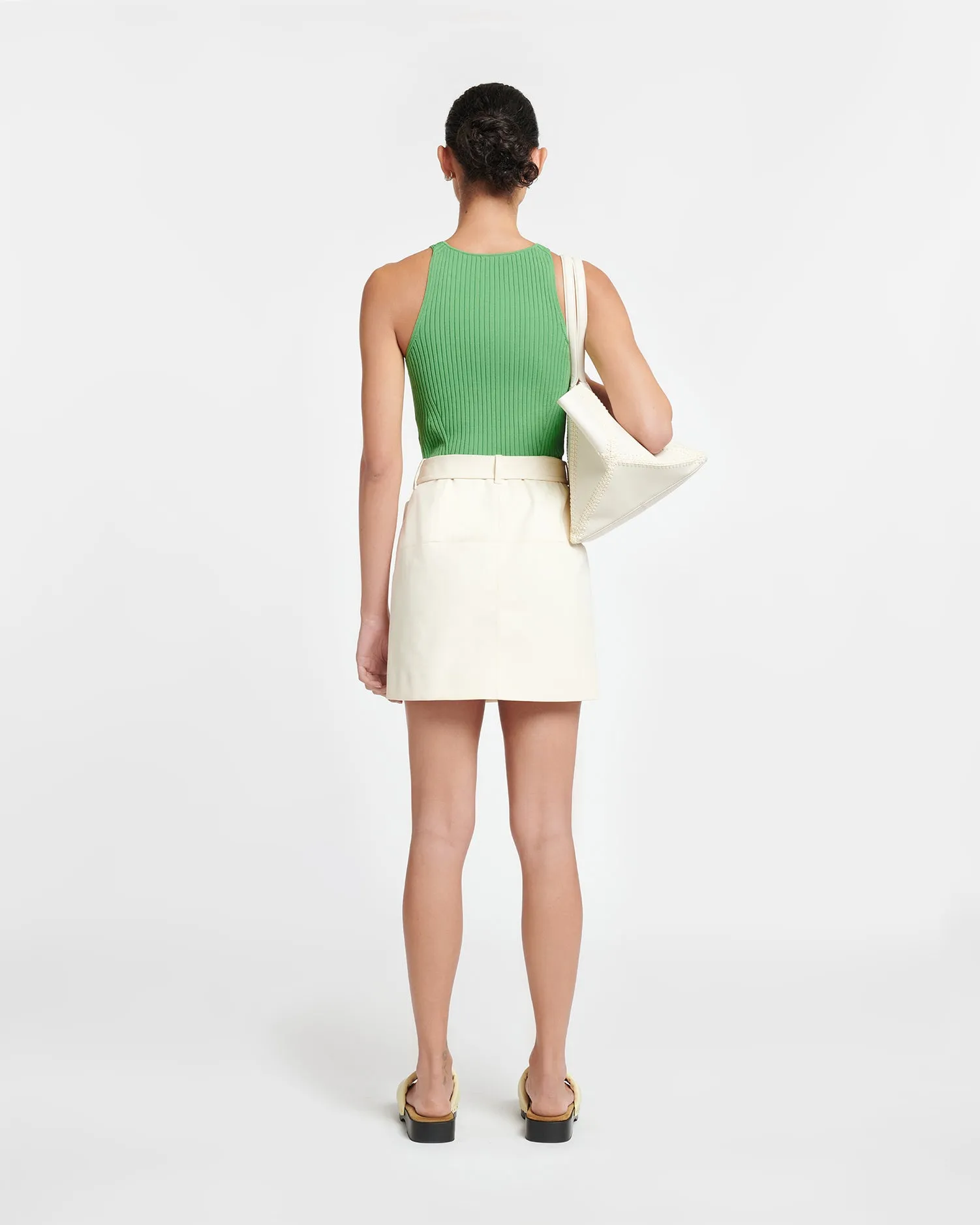 Susan - Twill Wrap Skirt - Creme sold by Nanushka product image thumbnail 3