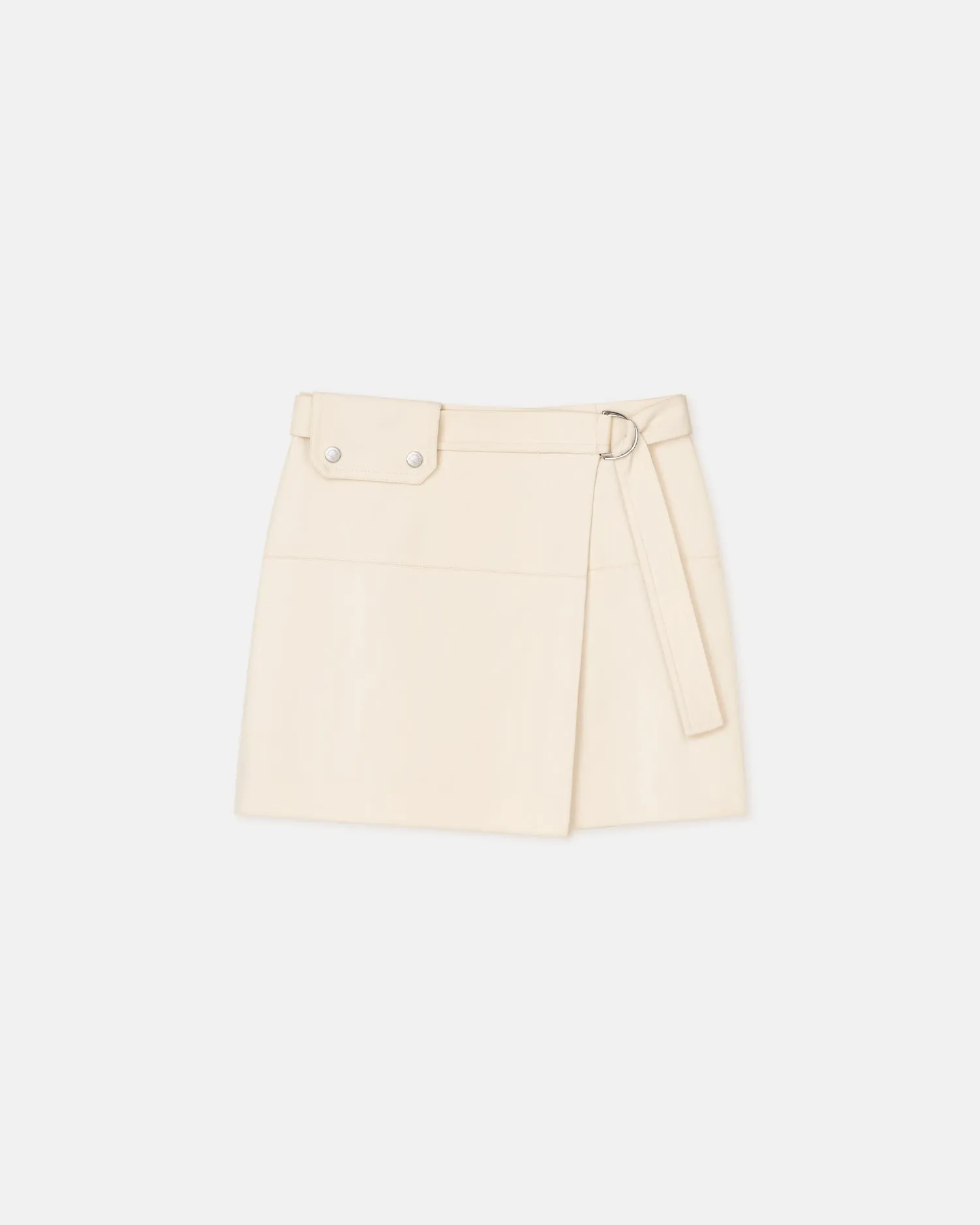 Susan - Twill Wrap Skirt - Creme sold by Nanushka product image thumbnail 4