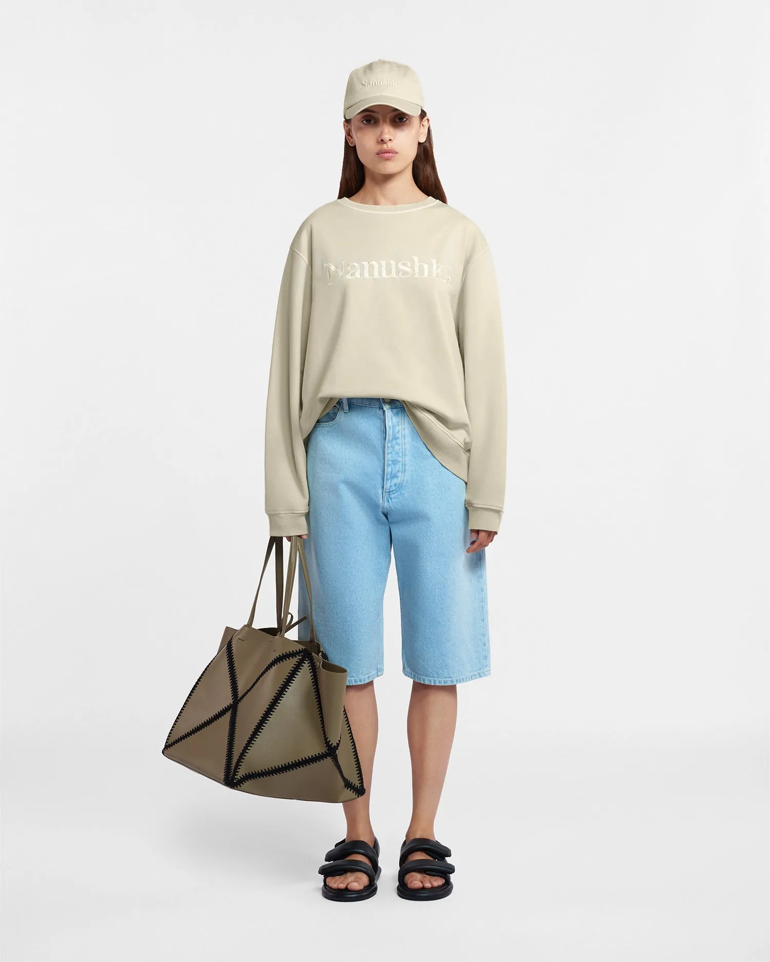 Mart - Organically Grown Cotton Sweatshirt - Shell Symbol sold by Nanushka product image thumbnail 4