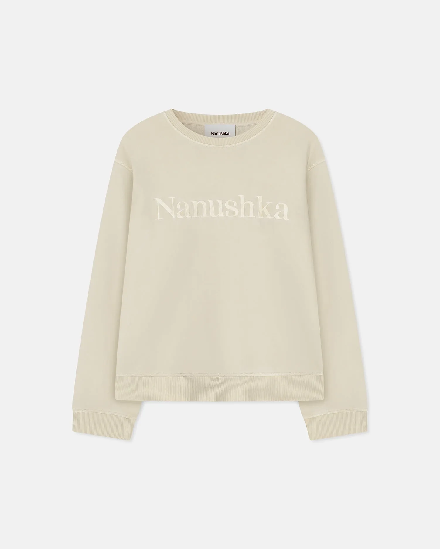 Mart - Organically Grown Cotton Sweatshirt - Shell Symbol sold by Nanushka