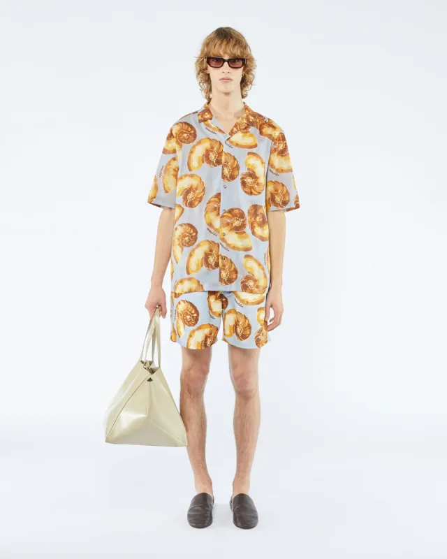 Bodil - Sale Cotton Voile Shirt - Seashell Blue sold by Nanushka