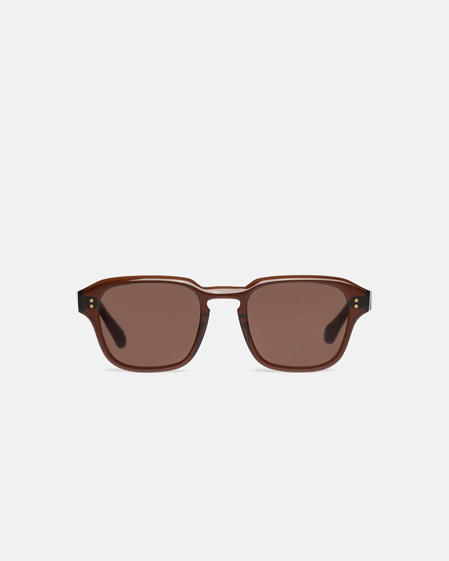 Aiza - Bio-Plastic Rounded Sunglasses - Brown sold by Nanushka