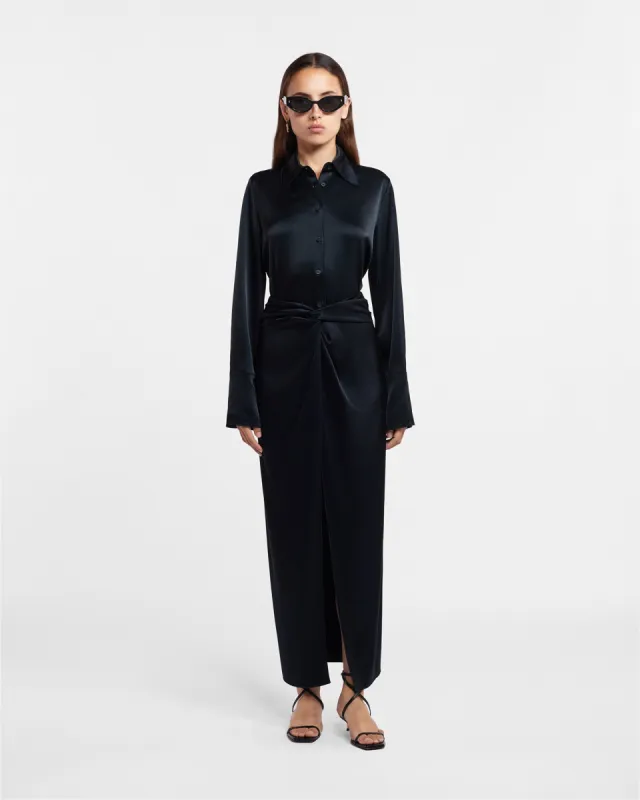 Mandine - Sale Retro Shirt - Black sold by Nanushka