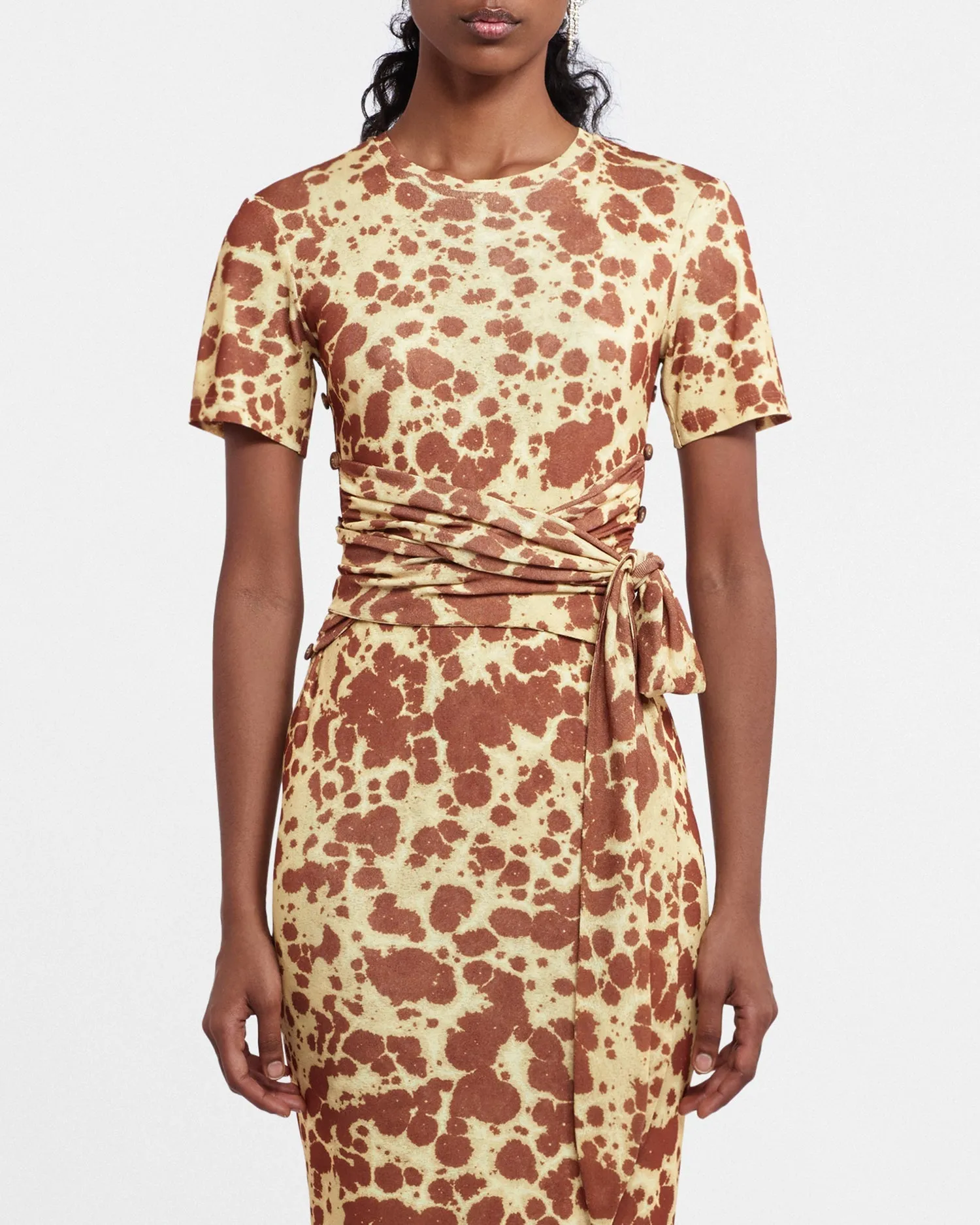 Jannet - Sale Twist-Front Dress - Tie Dye Pf23 sold by Nanushka product image thumbnail 2