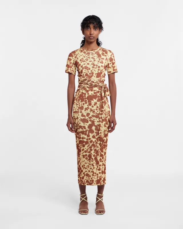 Jannet - Sale Twist-Front Dress - Tie Dye Pf23 sold by Nanushka