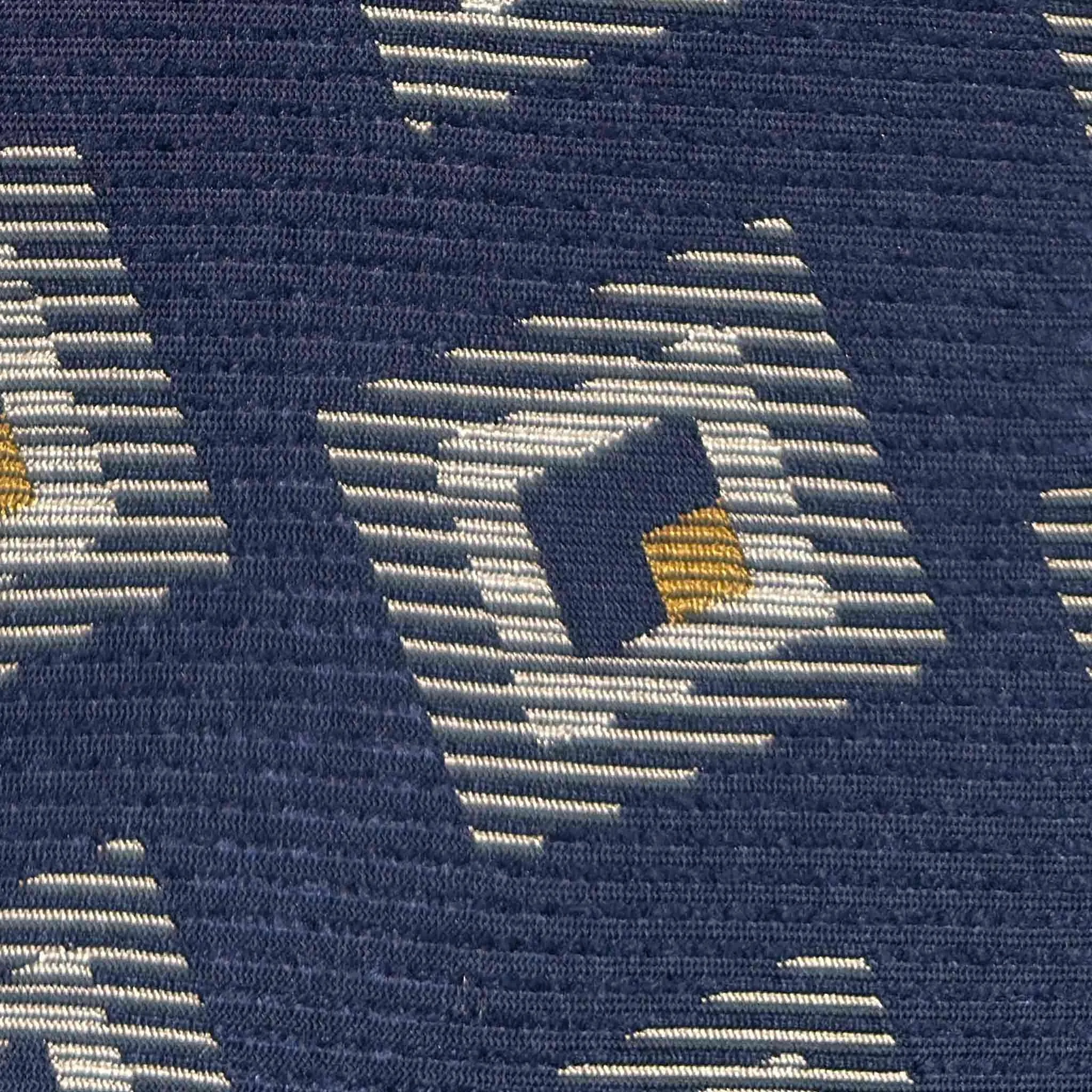 F.Marino Art Decò Silk Tie Large Geometric Frame Denim Blue sold by Wools Boutique Uomo product image thumbnail 2