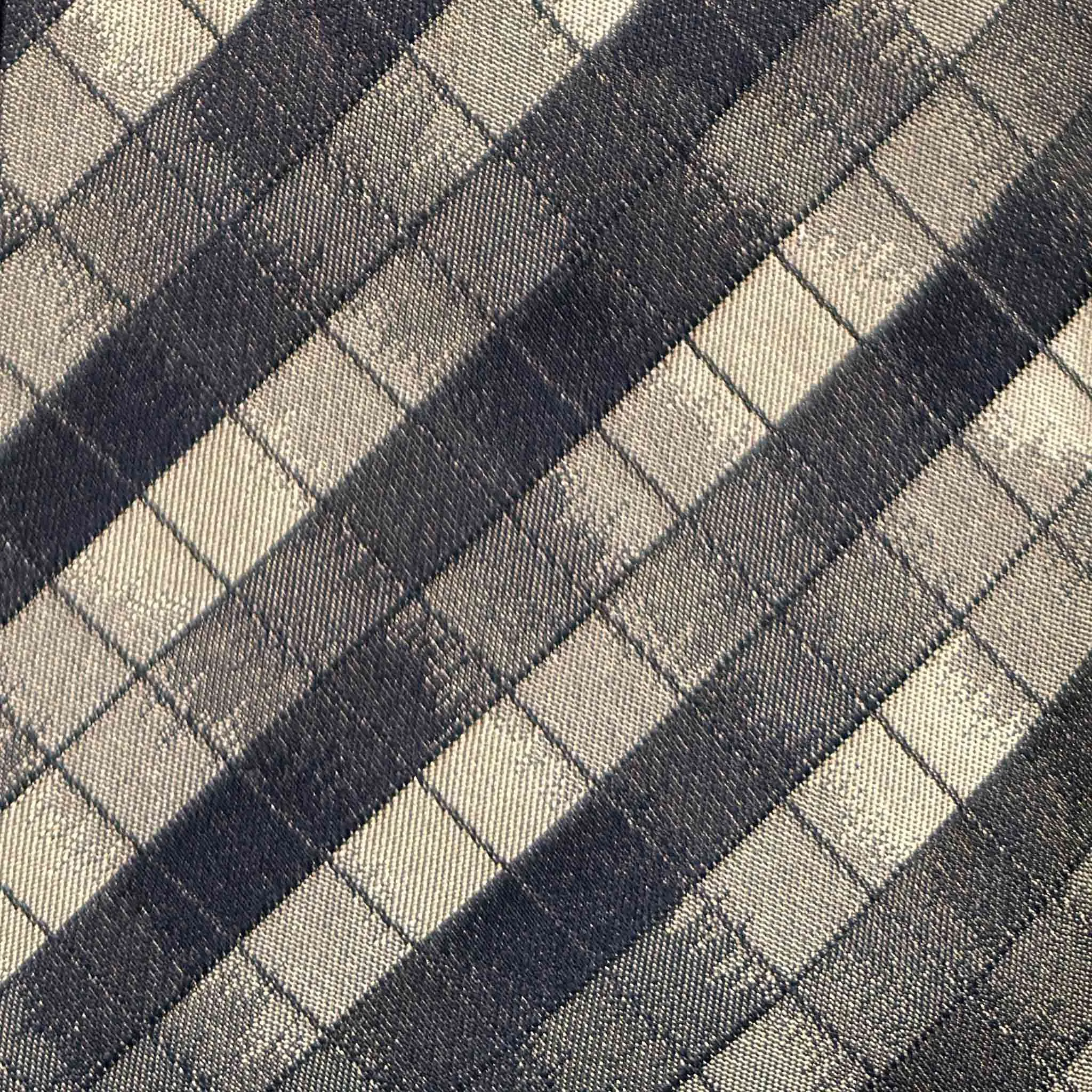 F.Marino Silk Tie Windowpane Checked Pattern Ivory Tones sold by Wools Boutique Uomo product image thumbnail 2