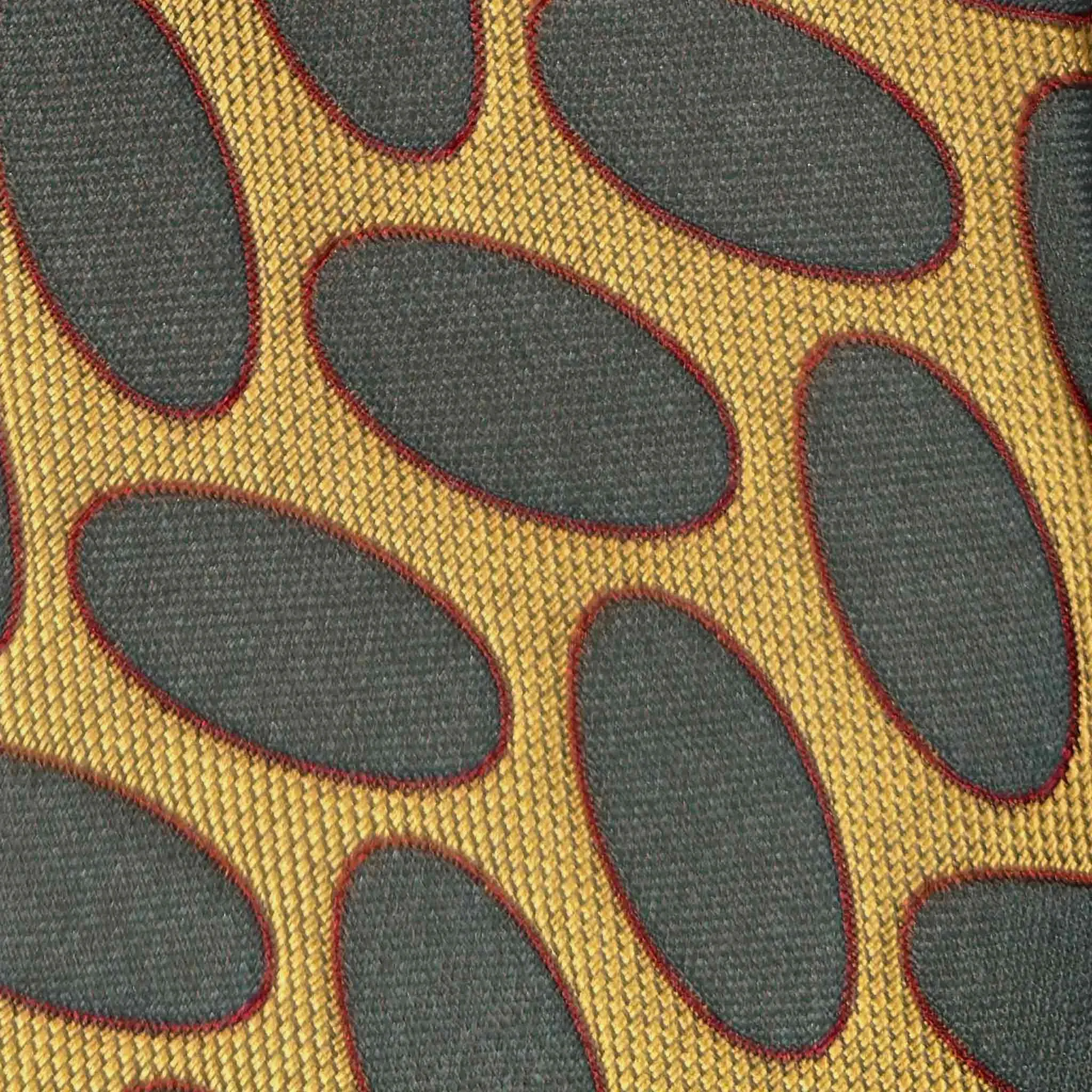 F.Marino Art Déco Silk Tie Oval Pattern Gold Yellow sold by Wools Boutique Uomo product image thumbnail 2
