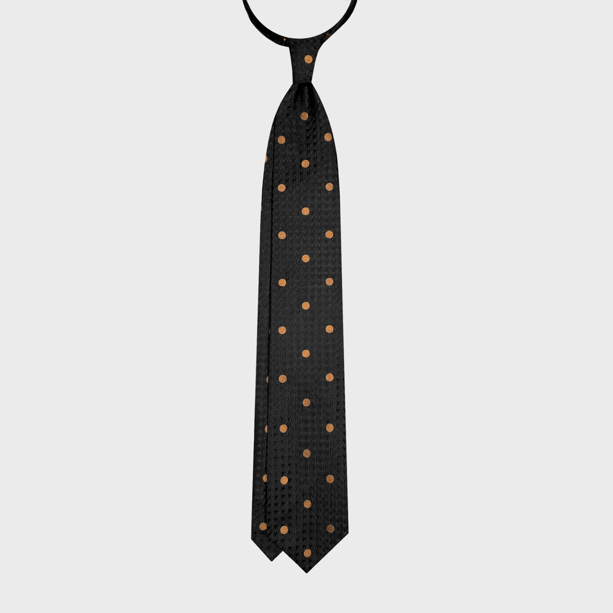 F.Marino Silk Tie Bold Pois Black sold by Wools Boutique Uomo product image thumbnail 3