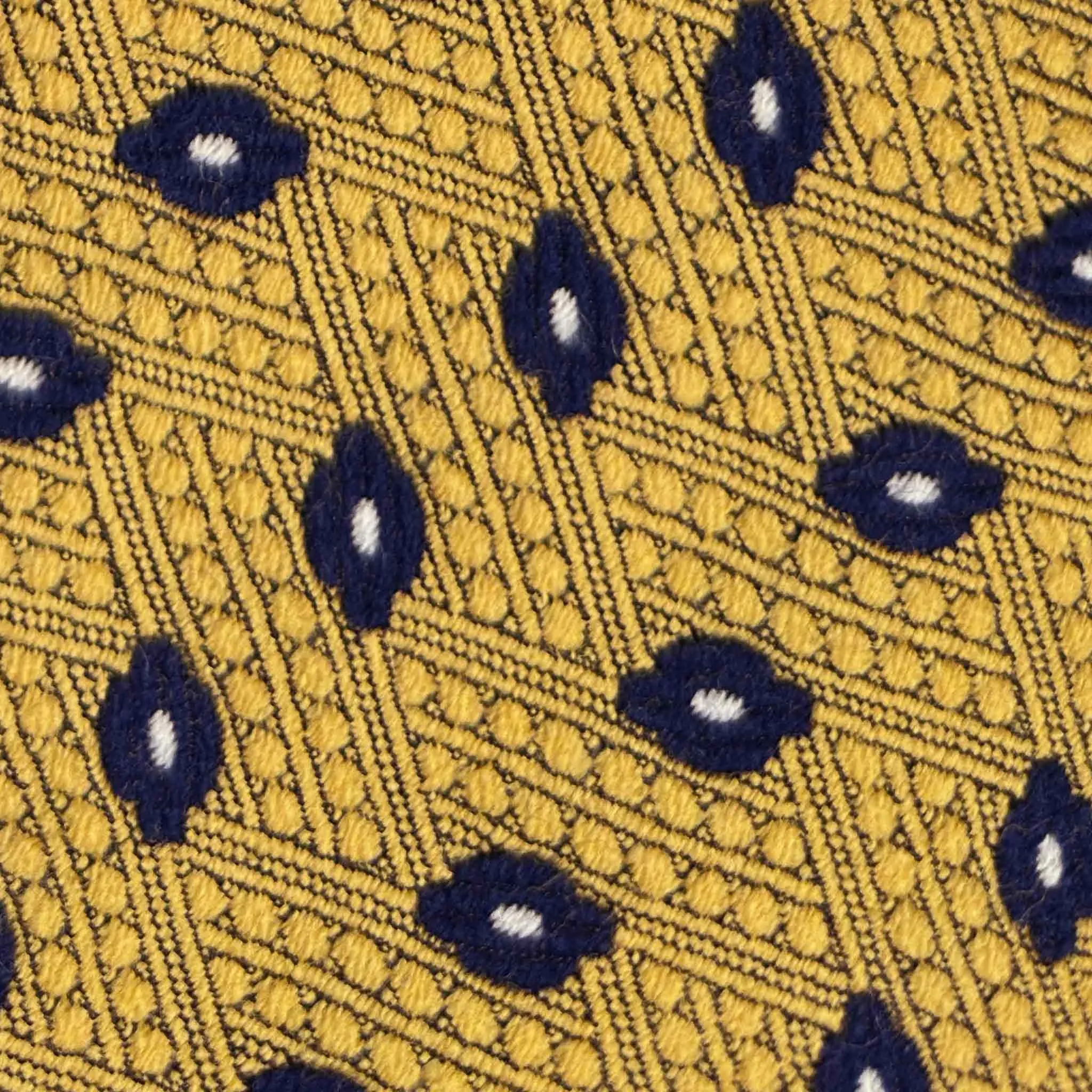 F.Marino Wool Tie Diamond Pattern Golden Yellow sold by Wools Boutique Uomo product image thumbnail 2