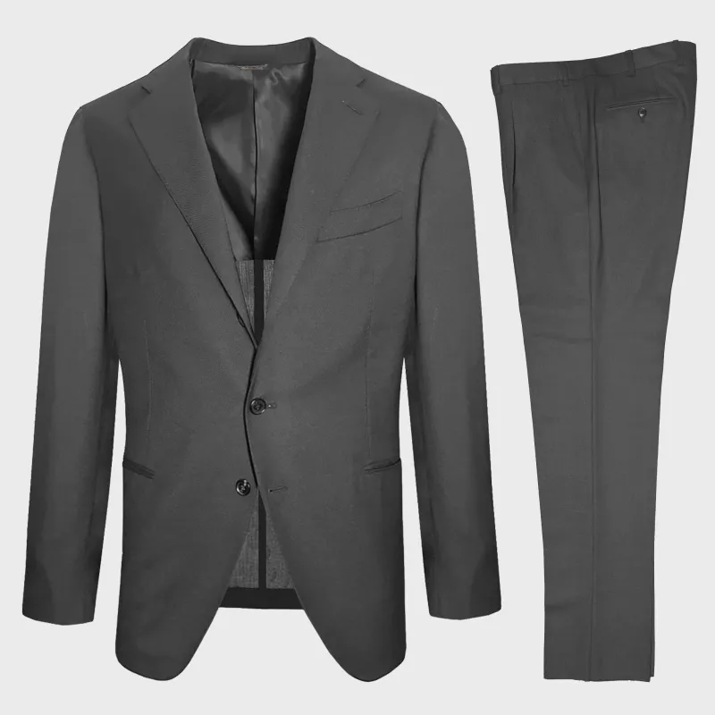 Scuderi Smoke Grey Tailoring Wool Suit for Spring Summer made by Wools Boutique Uomo
