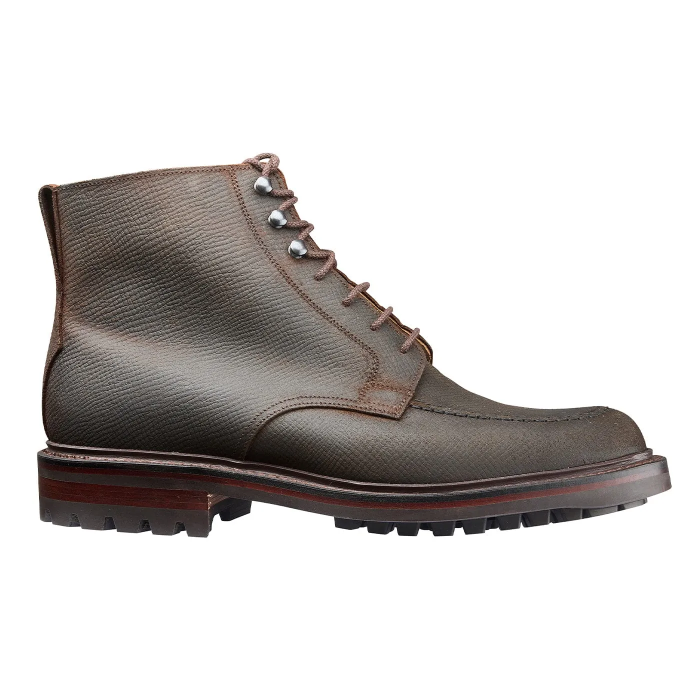 Galway 3 Dark Brown Hatch Grain Rough-Out Suede sold by Crockett & Jones product image thumbnail 3