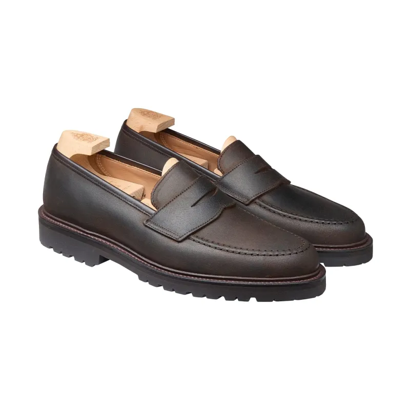 Boston 2 Dark Brown Rough-Out Suede sold by Crockett & Jones