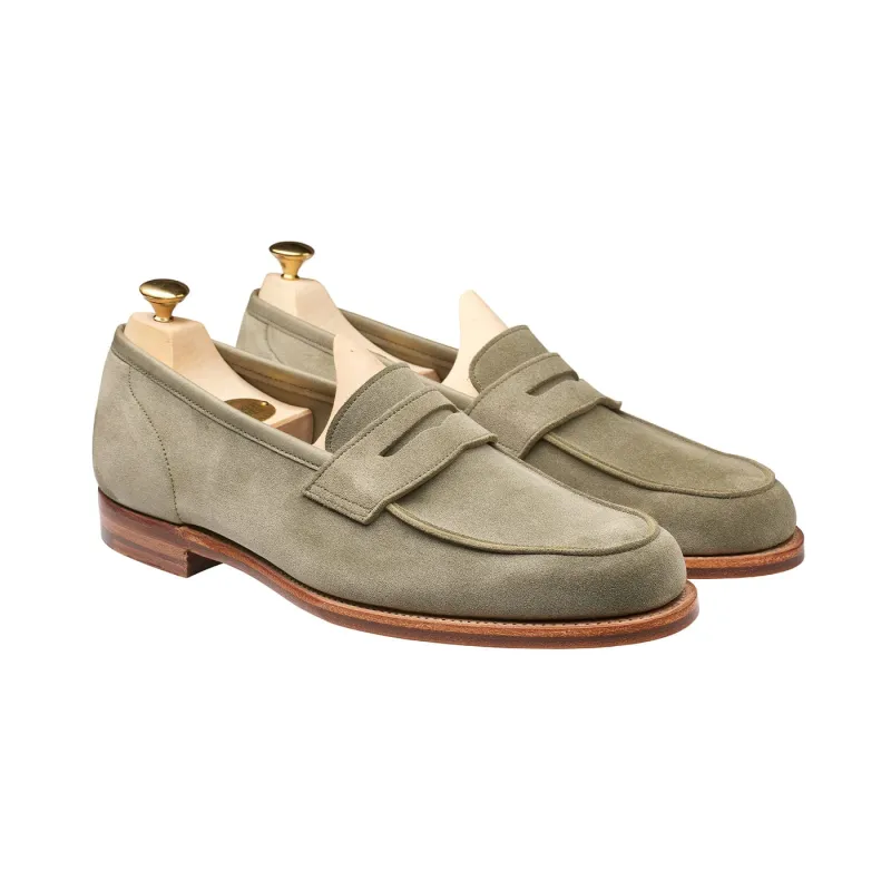 Lilou Pistachio Calf Suede sold by Crockett & Jones
