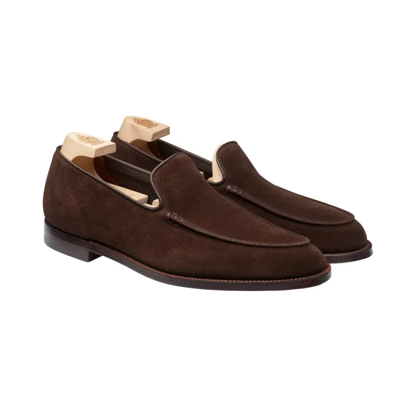 Salcombe Dark Brown Suede sold by Crockett & Jones