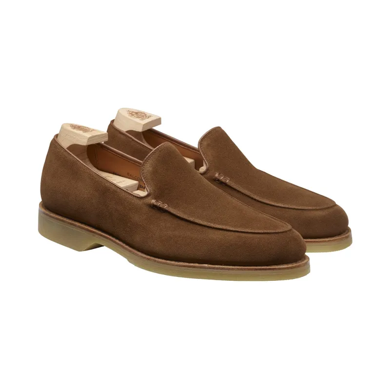 Salcombe 2 Snuff Suede sold by Crockett & Jones
