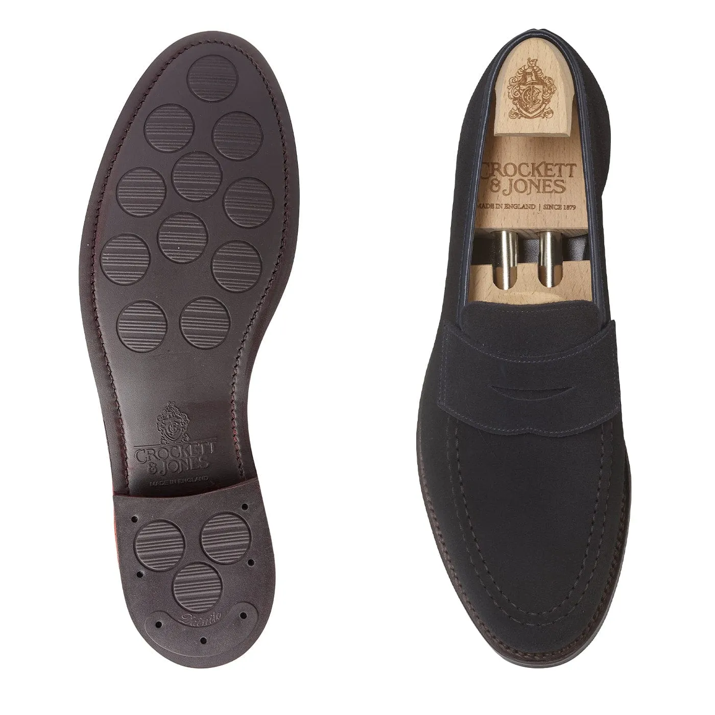 Harvard 2 Navy Suede sold by Crockett & Jones product image thumbnail 2