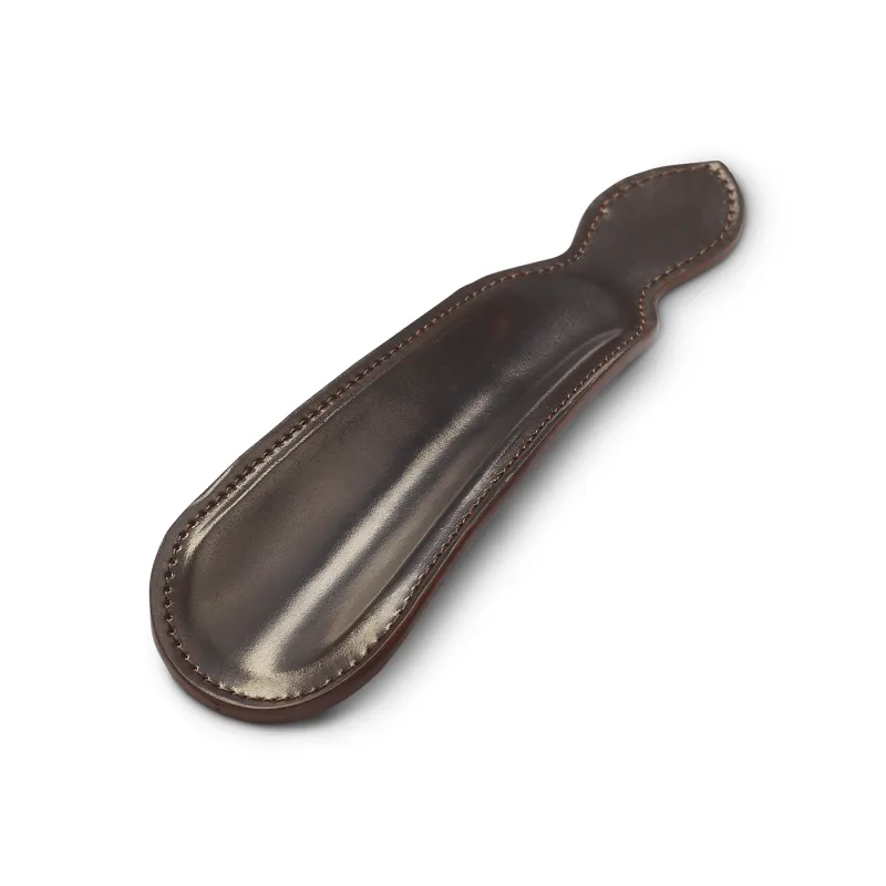Shoe Horn Dark Brown Cordovan sold by Crockett & Jones