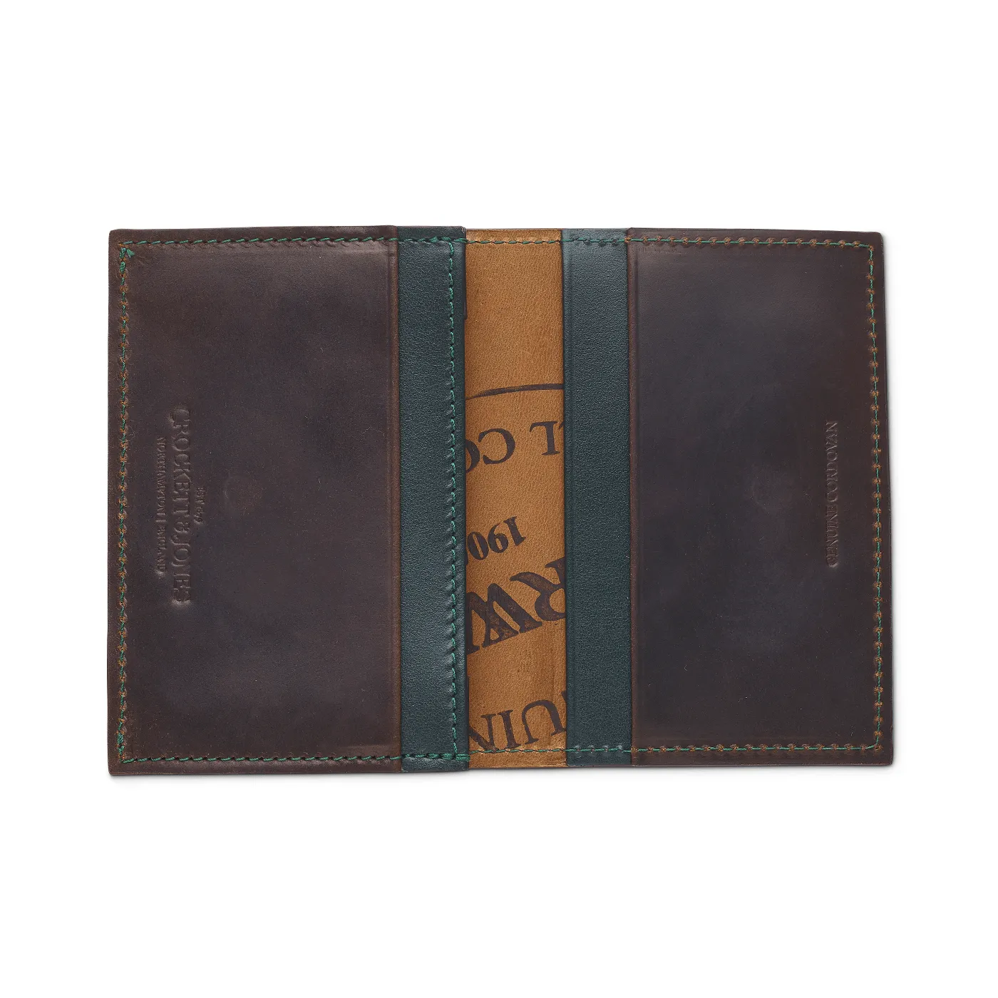 Folded Card Case Dark Brown Cordovan sold by Crockett & Jones product image thumbnail 3