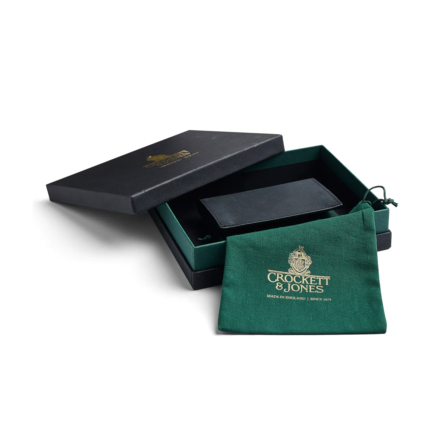 Folded Card Case Black Rough-Out Suede sold by Crockett & Jones product image thumbnail 4