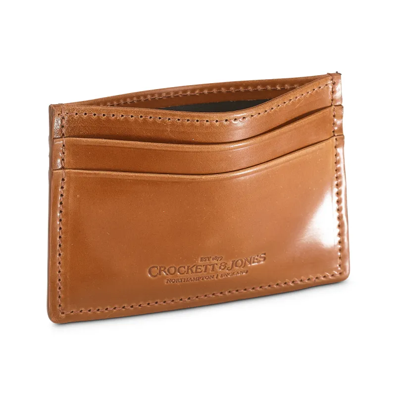Card Holder Whisky Cordovan sold by Crockett & Jones