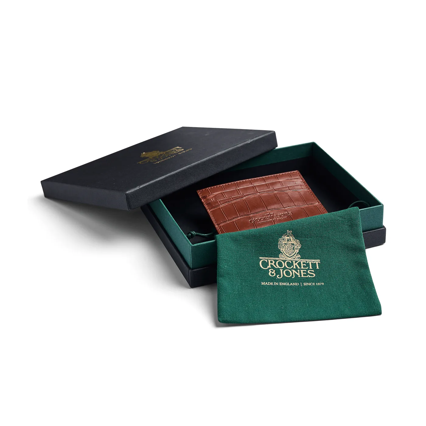 Card Holder Tan Crocodile sold by Crockett & Jones product image thumbnail 4
