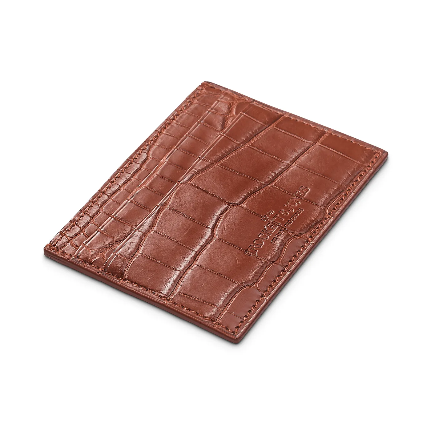 Card Holder Tan Crocodile sold by Crockett & Jones product image thumbnail 2
